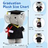 UNIMV 2026 Graduation Elephant Stuffed Animal – Soft Plush Toy