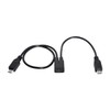 cablecc Micro USB Female to 2X Micro USB Male Splitter