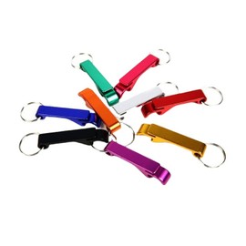Llavero Abridor de Botellas, 50 Piezas de Aleación de Aluminio Colorido Mini Abridor de Bebidas de Cerveza de Bolsillo, Abridor de Botellas de Metal de Color Aleatorio