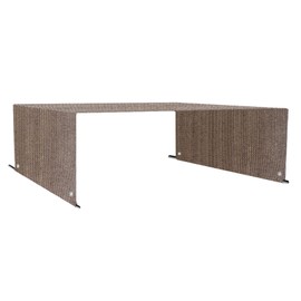Alion Home Custom HDPE Permeable Canopy Sun Shade Cover Replacement with Rod Pockets for Pergola (12' x 9', Walnut)
