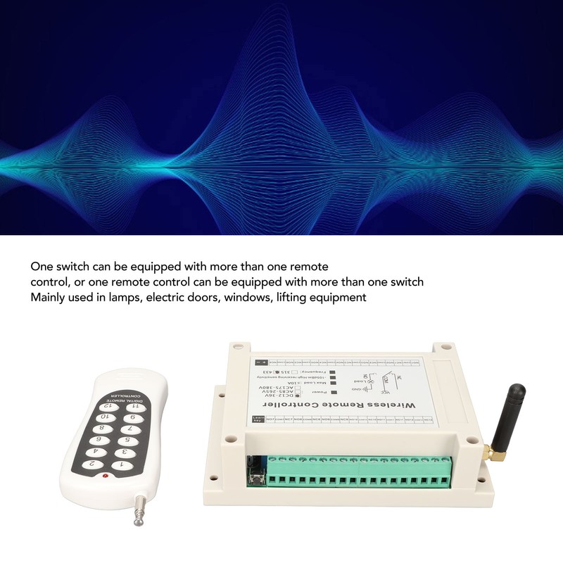 Wireless Remote Control System 12 Channel RF 10A Relay Receiver