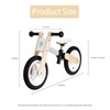 Udeas Wooden No-Pedal Balance Bike, White