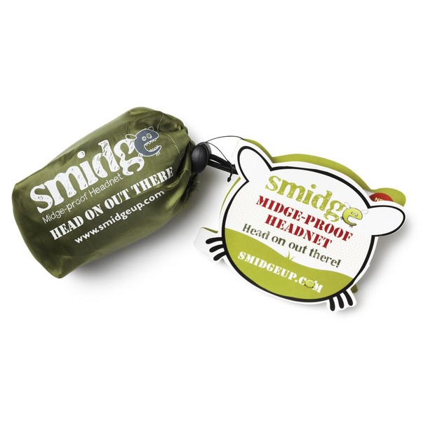 Smidge Unisex's Midge and Mosquito-Proof Super Lightweight Head Net-Green, One Size