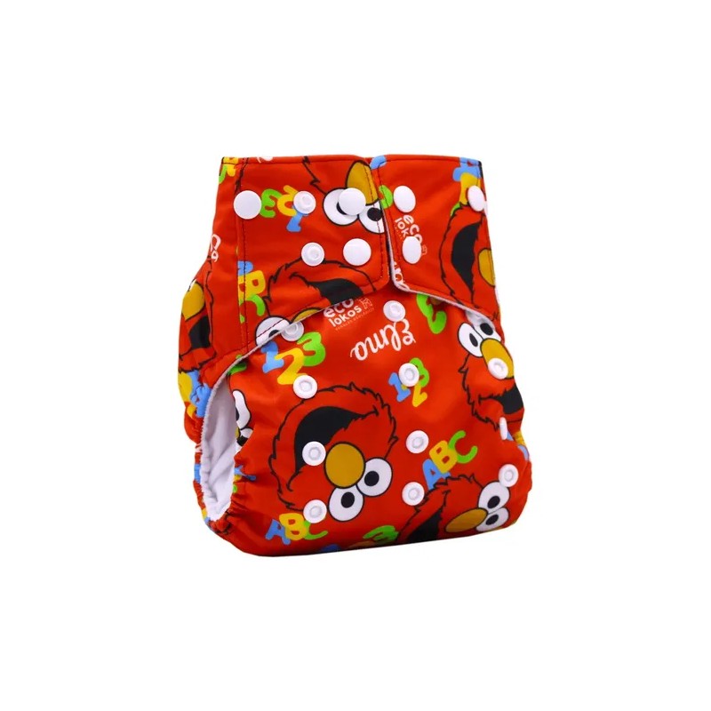 Pañal Ecologico De Elmo Con 2 Absobentes De Bambú