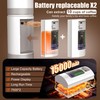 Ceshu Portable Coffee Machine w/ 2 Rechargeable Batteries, 8 Cups,