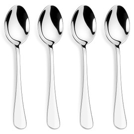 12 Pcs Heavy Duty Teaspoons 18/10 Stainless Steel, 6.8 Inch Soup Spoons Silverware, Tablespoon for Home, Kitchen, Restaurant, Mirror Polished And Dishwasher Safe