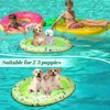 LovelyPaws Inflatable Dog Pool Float, 55 x 38” Dog Swimming