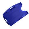 Blue Dual Double Sided ID Card Badge Holder (Holders are