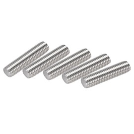 sourcing map M10 x 40 mm Fully Threaded Rod 304 Stainless Steel Right Hand Thread M10-1.5 Thread Pitch Pack of 10