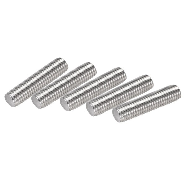 sourcing map M10 x 40 mm Fully Threaded Rod 304