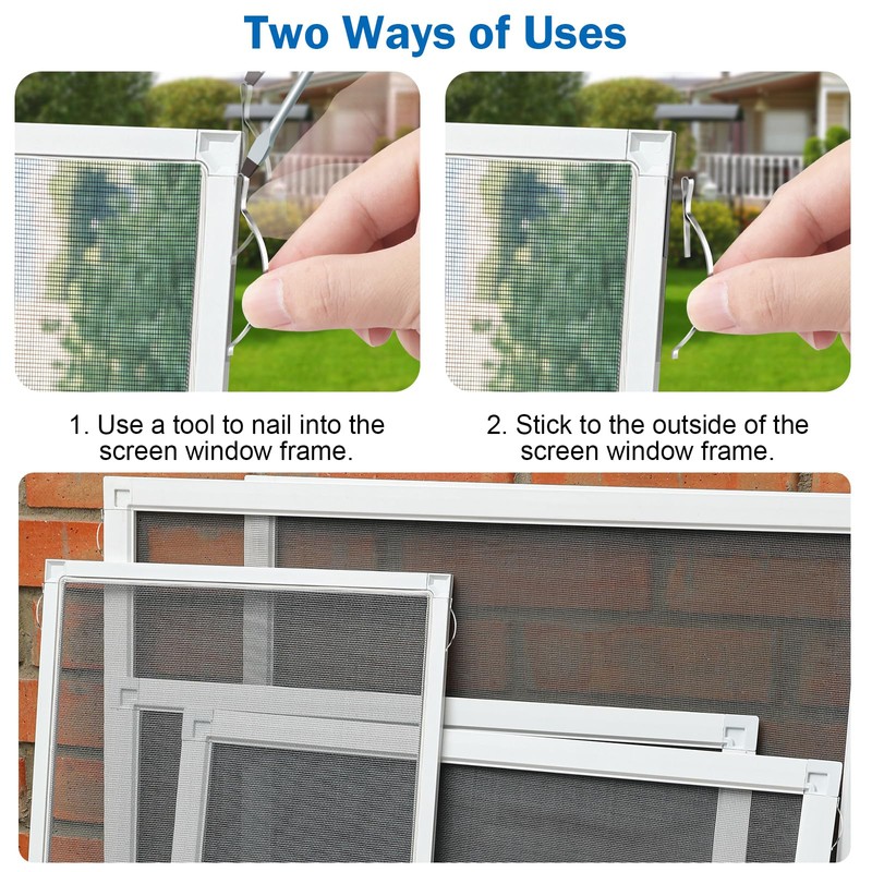 100 Pcs Corner Mount Flat Window Spring Stainless Steel Window