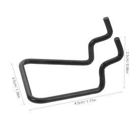 ULTECHNOVO 25pcs Heavy Duty Pegboard Hooks Black Utility Hooks for Garage Workshop and Retail Displays Pegboard Accessories for Organizing Tools and Crafts