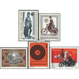 Prophila Collection Austria 1450, 1451, 1452, 1453, 1454 (complete edition) mint never hinged ** MNH 1974 Gendarmerie, ARBO, Europe etc. (stamps for collectors) cars/road traffic