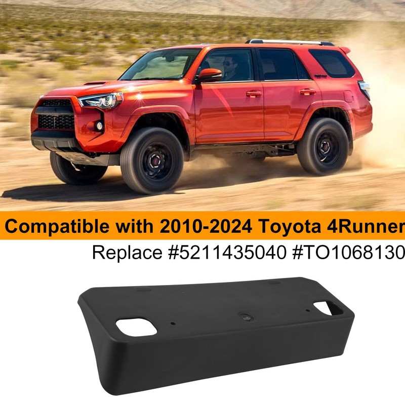 License Plate Frame Compatible with 4Runner 2010-2024 Front Bumper License