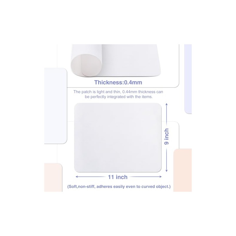 Gheeidau Waterproof Self-Adhesive Canvas Repair Patch - 3 Pack