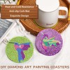 UPINS 8Pcs Diamond Painting Coasters for Drinks DIY Coaster Diamond