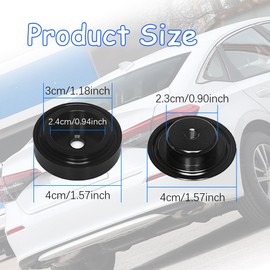 Car Wiper Plug, Rear Window Plug, Rear Windshield Wiper Block off Grommet Cap, Automotive Accessories Rear Window Wiper Delete Cover Kit Compatible with Honda Civic Acura