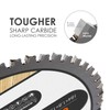 Luckyway Hoja de sierra circular TCT de 7-1/4 pulgadas con