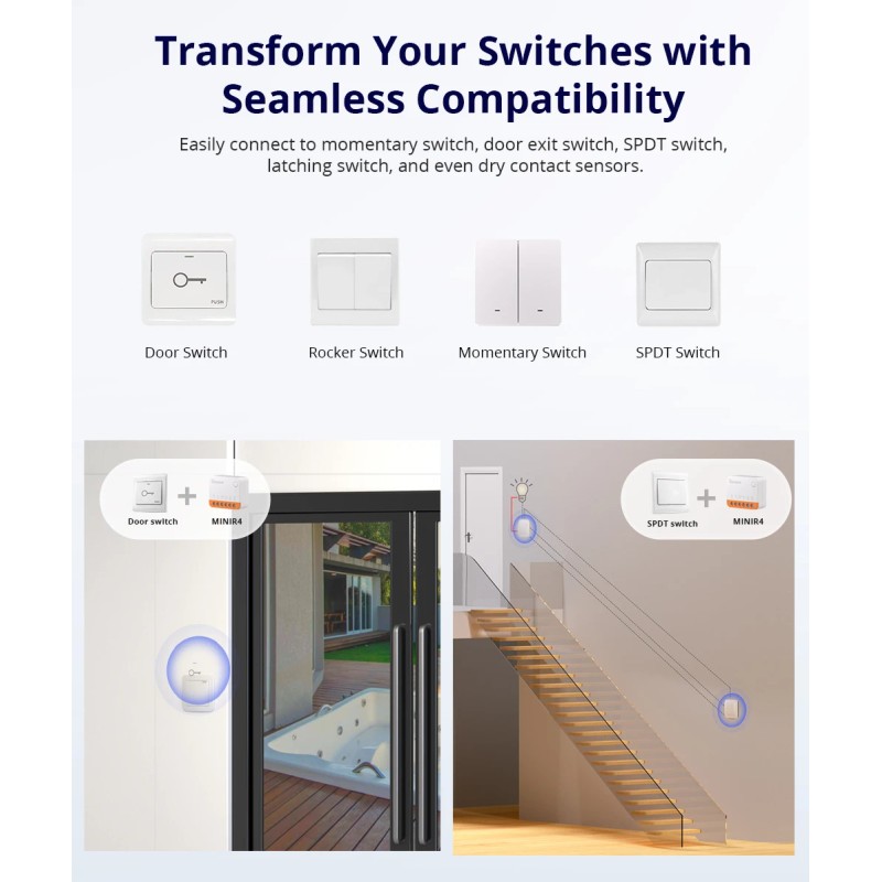 Sonoff Mini Extreme Minir4 WiFi Smart Switch Super Tiny Size