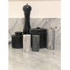 Fox Run White and Black Marble Salt and Pepper Shaker