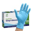 Comfy Package Synthetic Vinyl Blend Disposable Plastic Gloves [100 Count]