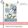 Morigins Floral Butterfly Double Sided Welcome Spring Garden Flag 12.5x18
