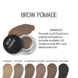 Eyebrow Pomade Cream, Waterproof Smudge-Proof Brow Gel, Natural Long-lasting High Pigmente Eye Brow Makeup Cosmetics with Dual-ended Eyebrow Brush (04 Auburn)