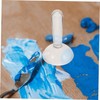 SEWACC Portable Oil Painting Grinding Pestle Glass for Watercolor Mineral