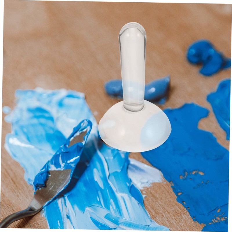 SEWACC Portable Oil Painting Grinding Pestle Glass for Watercolor Mineral