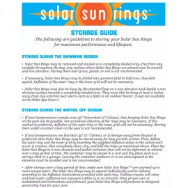 Solar Sun Rings SSRA-100 Swimming Pool Solar Mat w/ Water Anchors - 3 Pack