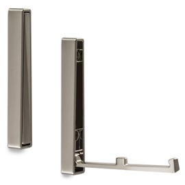 2er Set Aufbau Klapphaken BARI 120 x 16 x 15 mm Edelstahloptik Mantelhaken klappbar Wandgarderobe Aufbauhaken von SO-TECH®
