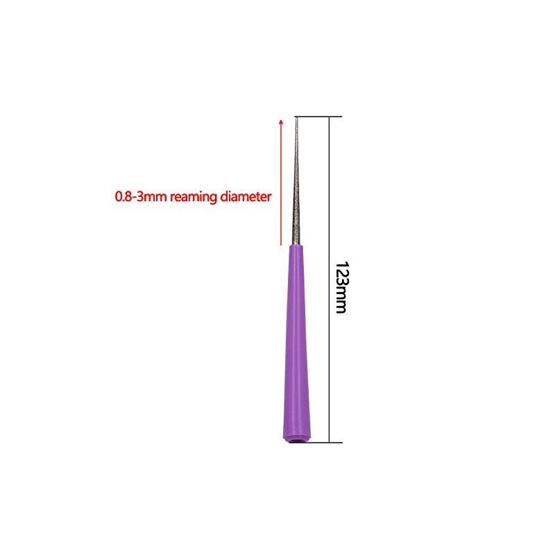 2Pcs Diamond Tipped Bead Reamer Pearl Beading Hole Enlarger Craft