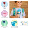 Stephen Joseph Stainless Steel Water Bottles, 18 OZ, Straw lid,