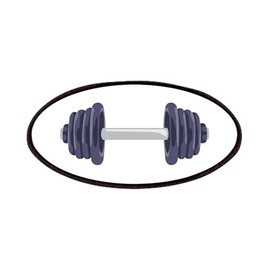 CafePress Iron Weights Patches Patch, 4x2in Printed Novelty Applique Patch