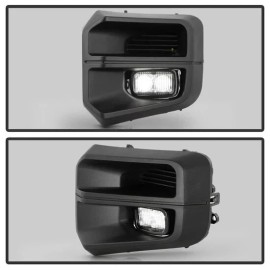 Spyder Fits Toyota Tacoma TRD Models 2016-2023 LED Fog Lights W/Switch Clear
