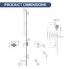 Taplong Hand Shower with Slide Bar and Tub Spout, 8