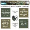 Camouflage Tarpaulin 1.8m x 1.2m 80gsm Tarp Waterproof Sheet for