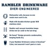 YETI Rambler 18 oz Bottle, Leakproof, Vacuum Insulated, Stainless Steel