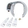 Gorin GR520-SL Combination Lock Button Type Ring Lock Silver