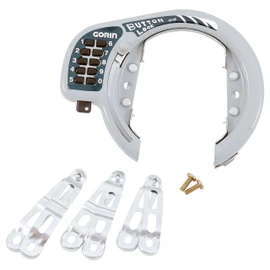 Gorin GR520-SL Combination Lock Button Type Ring Lock Silver