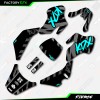 Factory EFX Black & Cyan Fierce Racing Graphics kit Fits