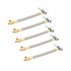 5pcs 10cm Tire Inflator Hose Quick Inflation Air Pump Extension