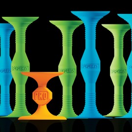 POPDARTS Glow Pack Game Set Glow in The Dark (Blue and Green) - Indoor, Outdoor Suction Cup Throwing Game - Competition with a POP