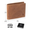 BERLINER BAGS Vintage Leather Wallet Brooklyn, RFID Blocking Wallet, Billfold