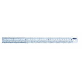 INSIZE 7110-200 Steel Rule, 8"/200 mm, Graduation 1/64", 1/32", 1/16", 0.5 mm, 1 mm
