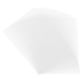QUARKZMAN Coloured Parchment Paper, 20 Sheets White Transparency 8.5 x 11 Printable Parchment Paper, Transparent Parchment Sheets for Wedding Invitations Inkjet Laser Printer