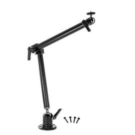 ARKON Mounts Heavy-Duty Drill-Base Camera Mount with 22" Arm | Universal Camera Fit | Strong Drill Base | 22" Adjustable Solid Arm | Compatible with Small and Medium Cameras, CCTV, Dashcams and More