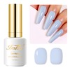 Imtiti Blue Gel Nail Polish, 0.5 Fl Oz Baby Blue