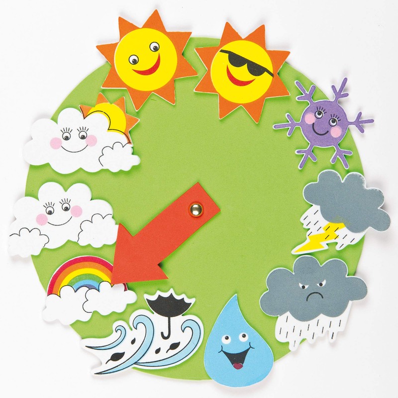 Baker Ross EV3082 Weather Foam Stickers (Pack of 96)