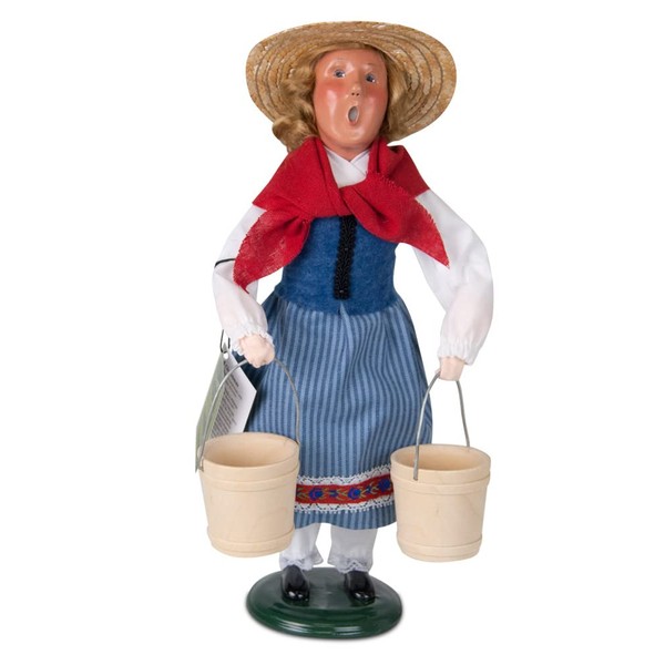 Byers' Choice 8 Maids A-Milking Caroler Figurine 738 from The 12 Days of Christmas Collection